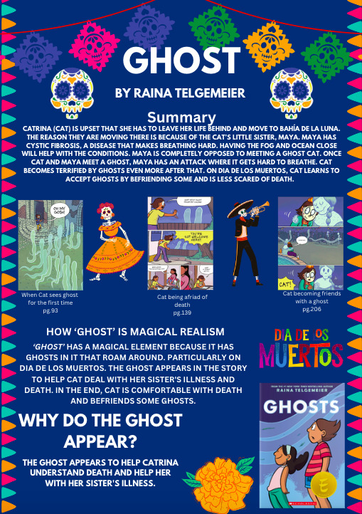 iLEAD Online Learner Review Isabella Blanco Ghost by Raina Magiacal Realism