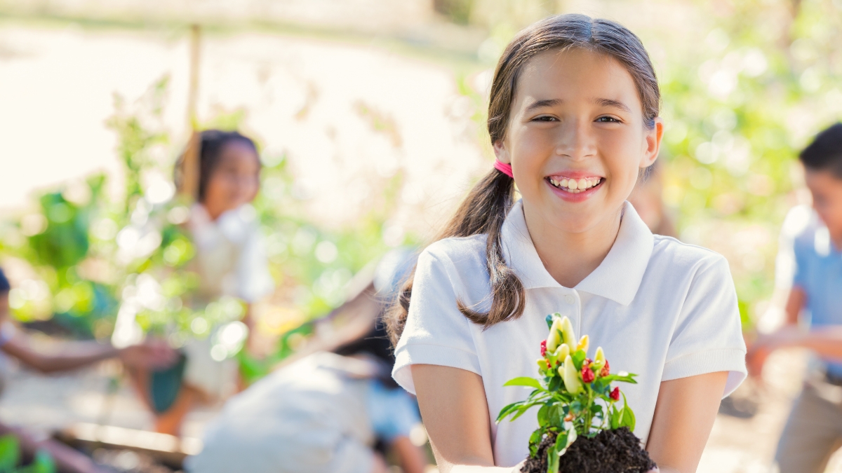 girl flowers