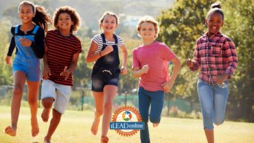 iLEAD Online kids running summer happy