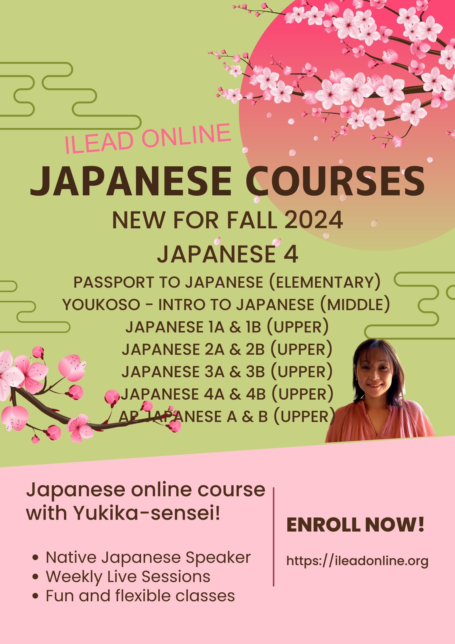 Japanese Courses Flyer