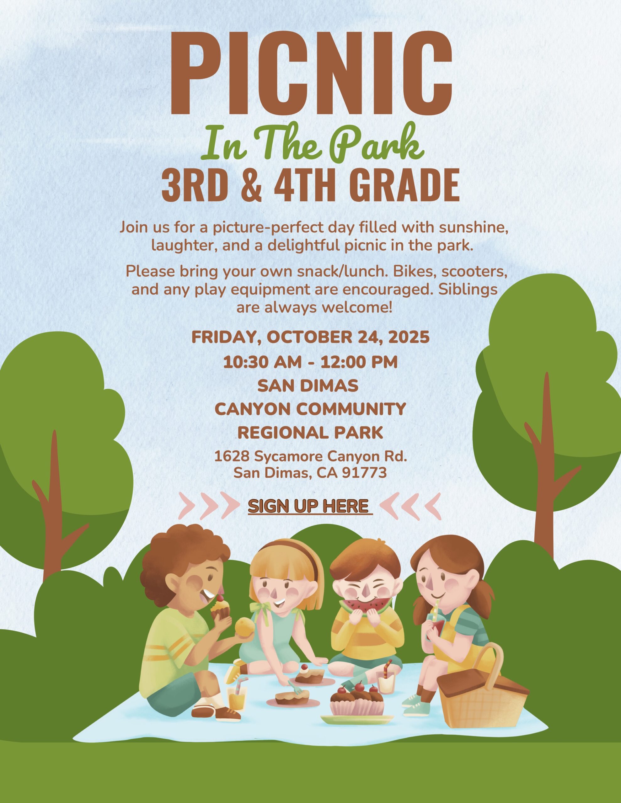 Picnic In The Park Flyer - Tina Tilley