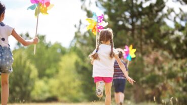 kids park pinwheels